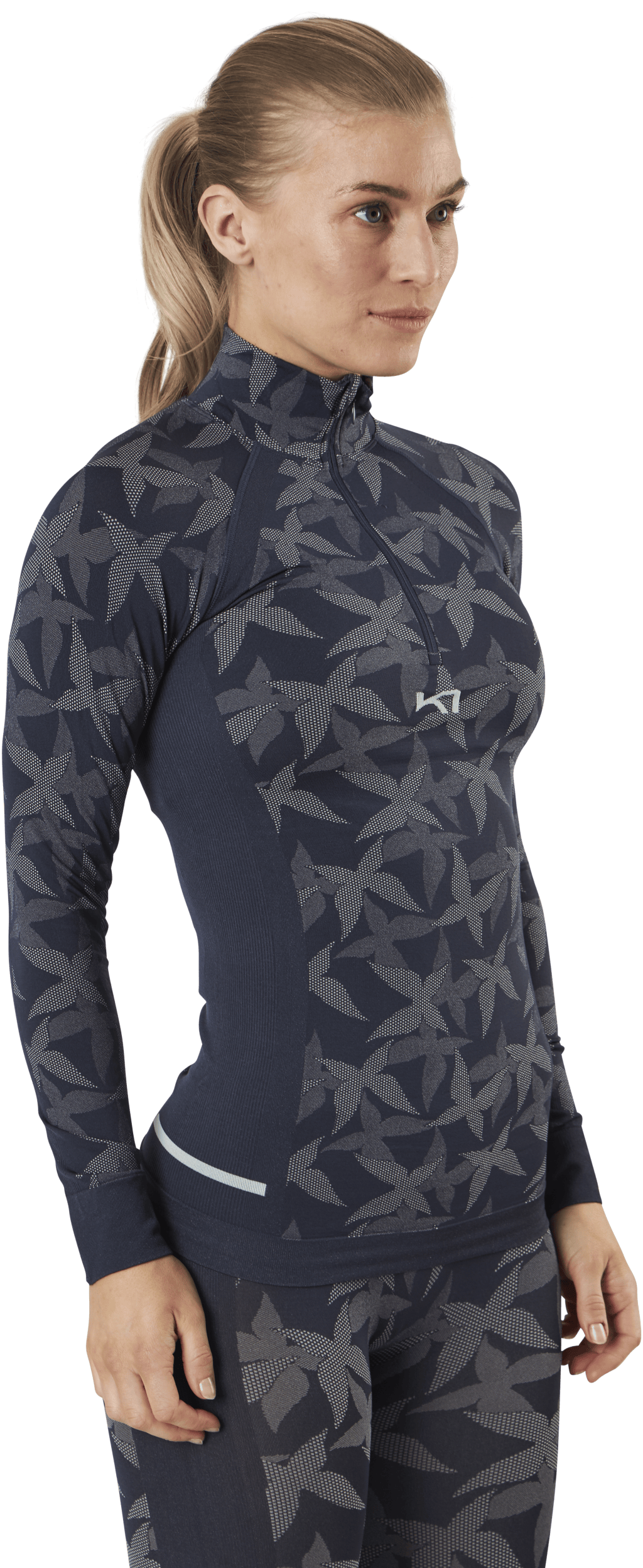 Butterfly Half-Zip Shirt Blue, Female, Vaatteet, Paidat, Alppien urheilu, Sininen, M