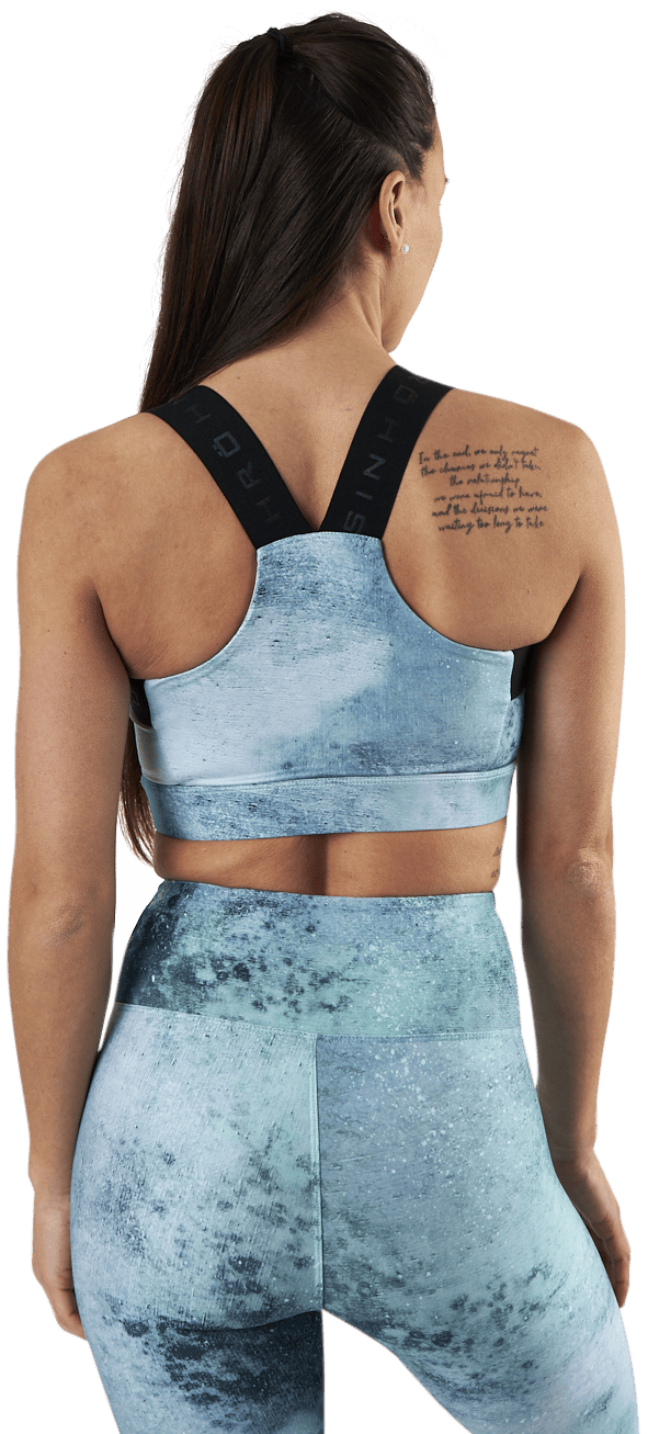 Kay Printed Sports Bra Green