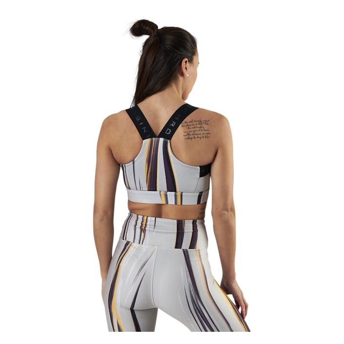 Kay Printed Sports Bra Beige, Female, Apparels, Sports Bras, Running, Beige, XS