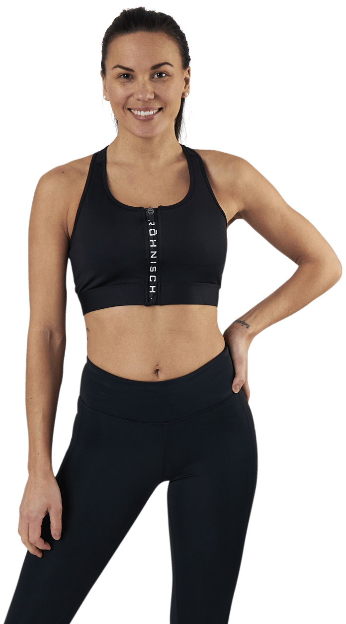 Zippy Sportsbra Black, Female, Abbigliamento, Reggiseno sportivo, In esecuzione, Nero, XL