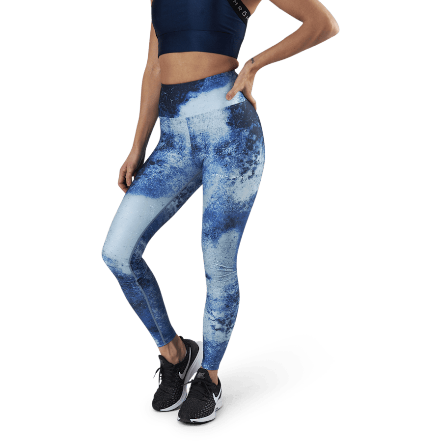 Flattering Keira Printed Tights Blue