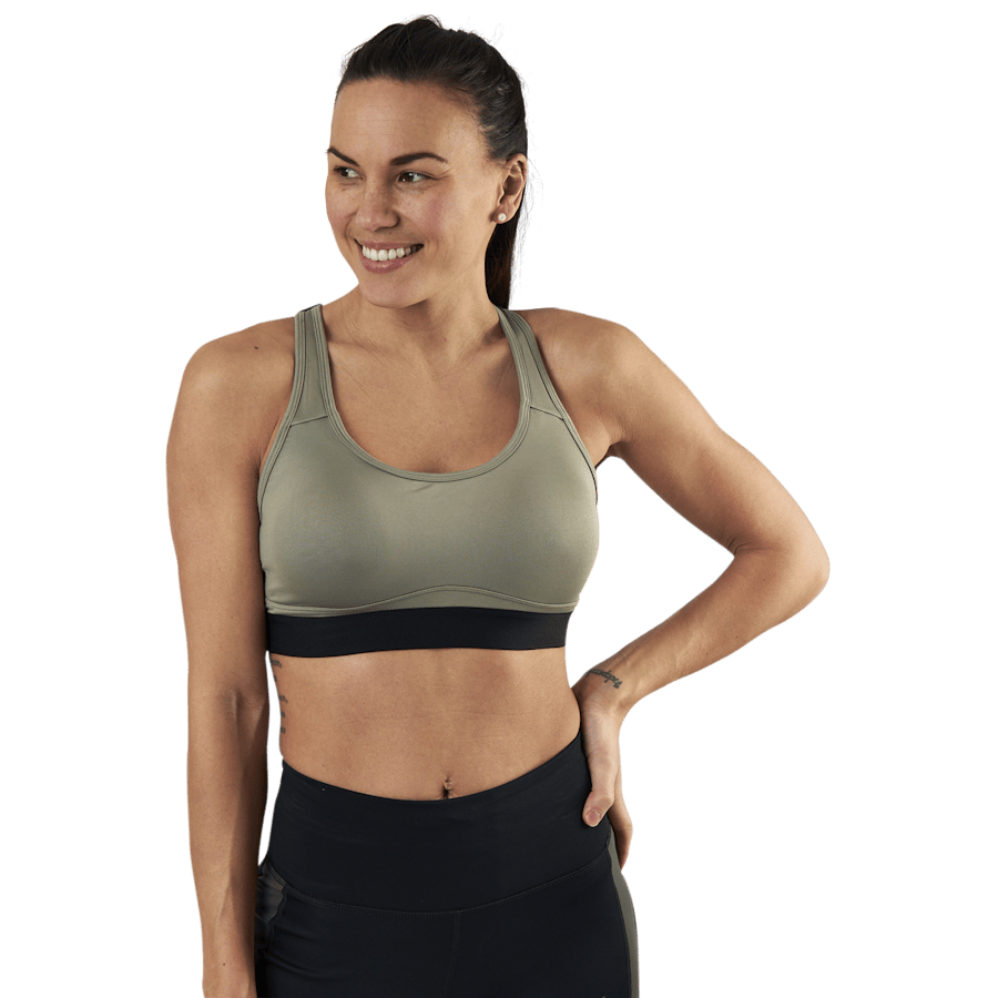 Padded Crossback Bra Green