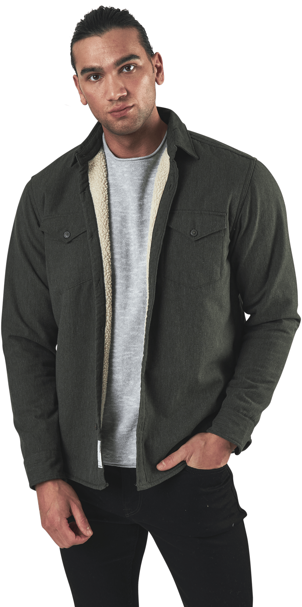 Hunter Check Overshirt L/S Black