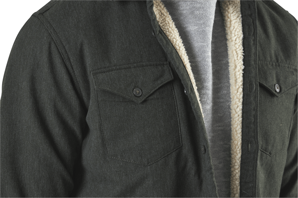 Hunter Check Overshirt L/S Black - Bild 3