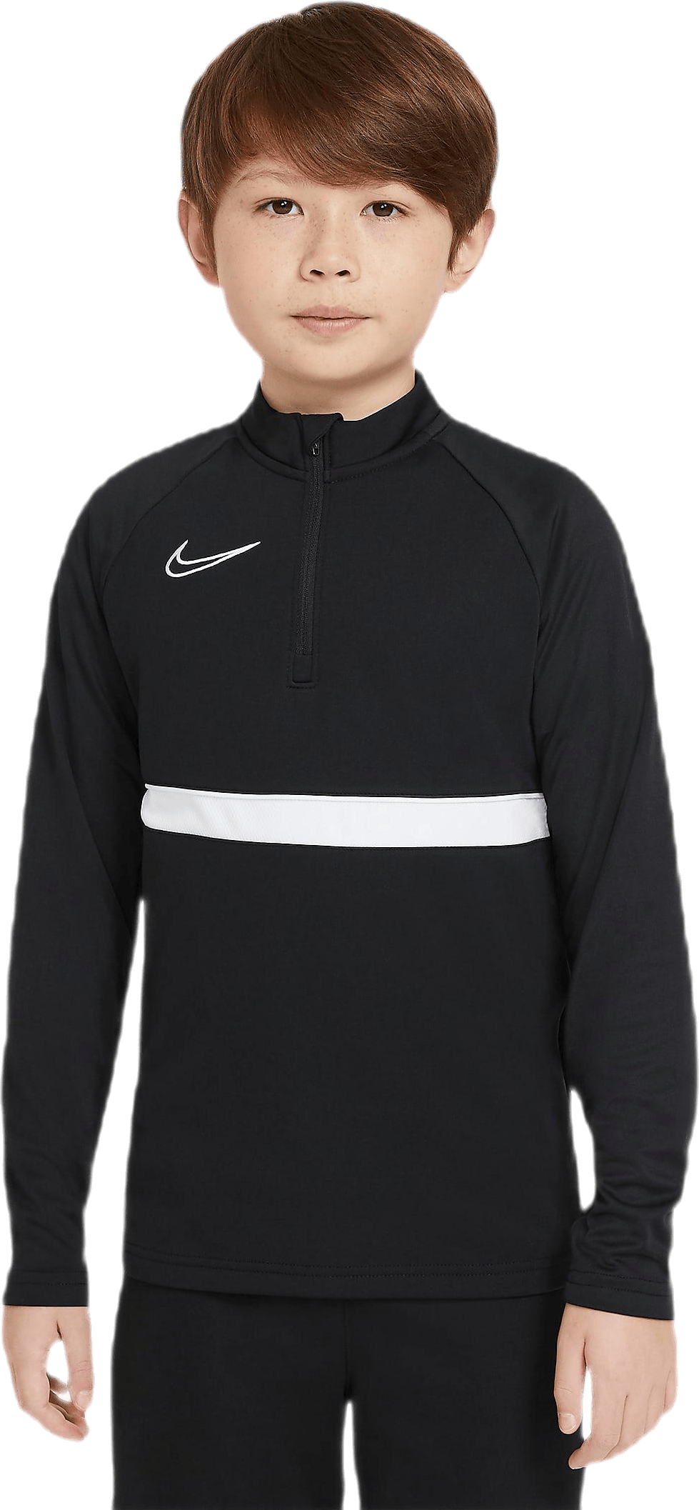 Junior Dri-FIT Academy 21 Drill Top White/Black, Unisex, Kläder, T-shirt, Fotboll, Svart, S