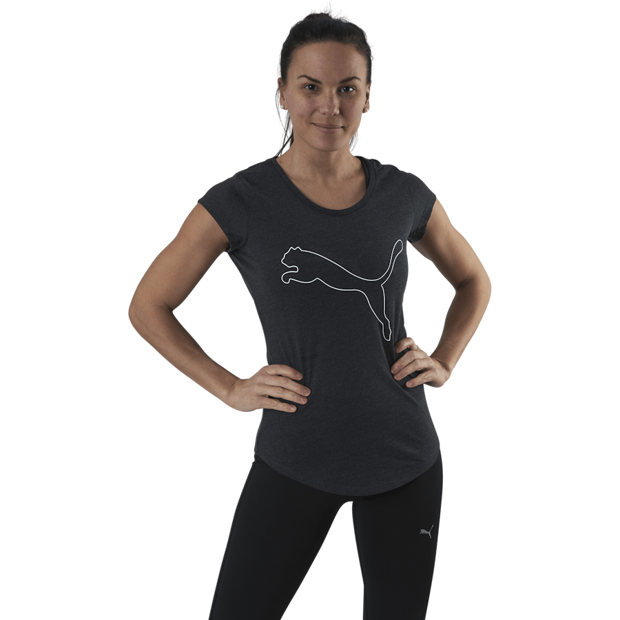 Performance Heather Cat Tee Grey