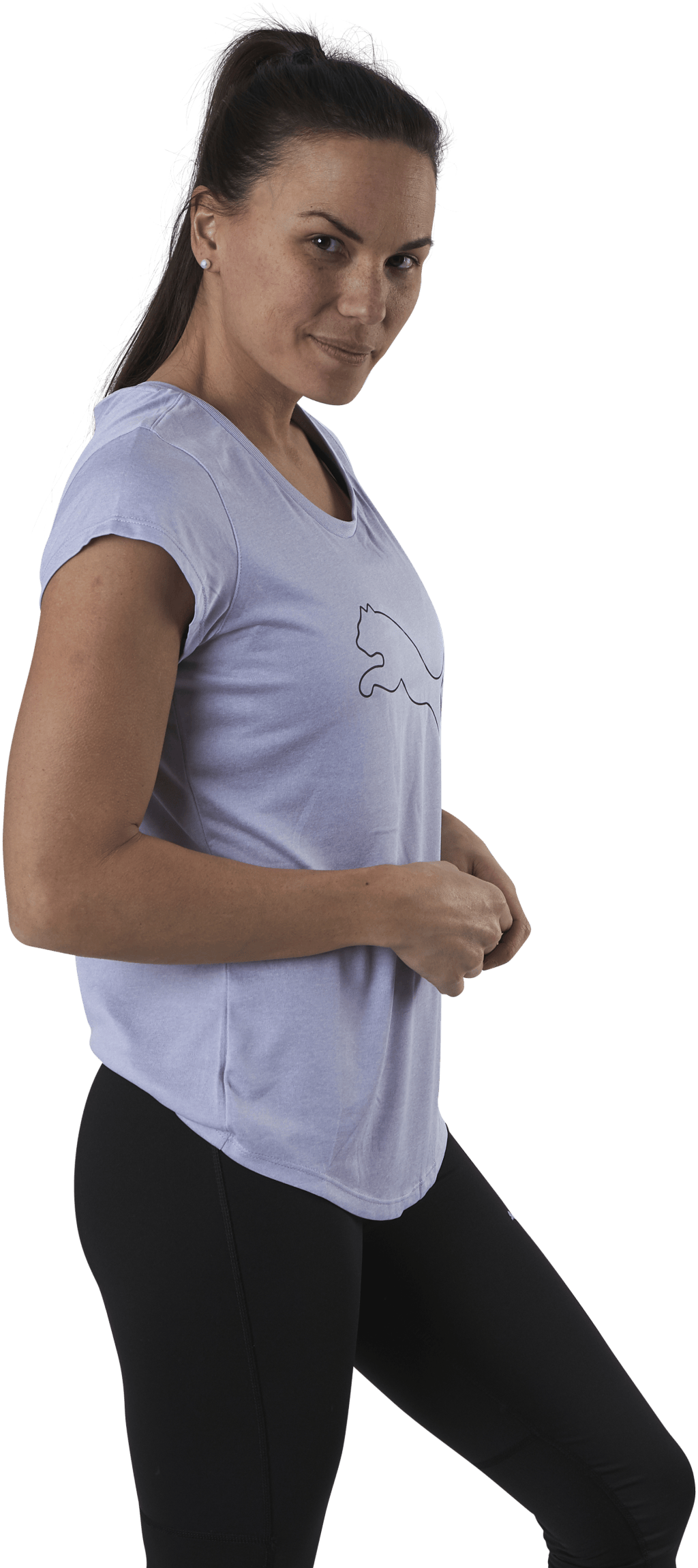 Performance Heather Cat Tee Purple - Bild 2