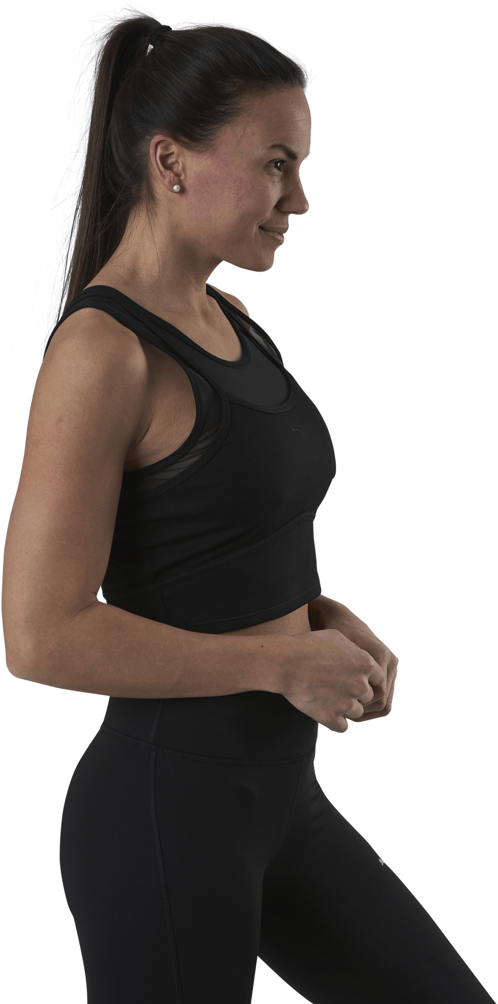 Studio Layered Crop Top Black - Bild 2