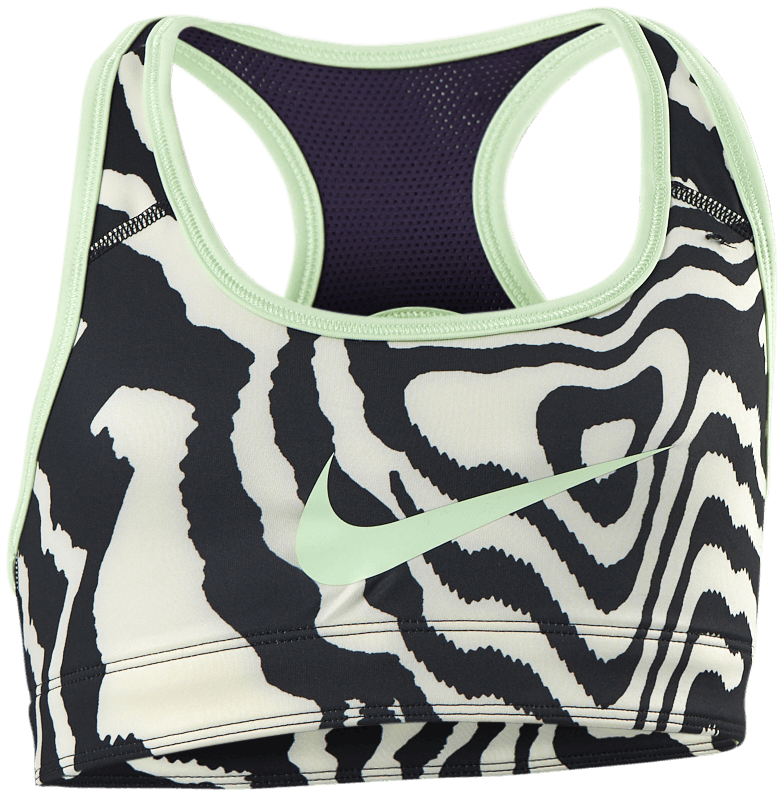 Junior Swoosh AOP Reversible Bra Green, Unisex, Apparels, Tops, Workout, Multi color, XL