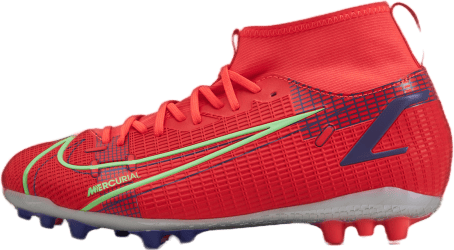 Superfly 8 Academy AG Silver/Red, Unisex, Scarpe, Scarpe da calcio, Calcio, Rosso, EU 33,5