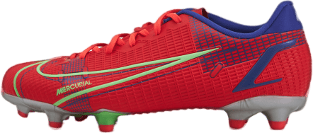 Vapor 14 Academy FG/MG Silver/Red, Unisex, Skor, Fotbollskor, Fotboll, Röd, EU 27,5