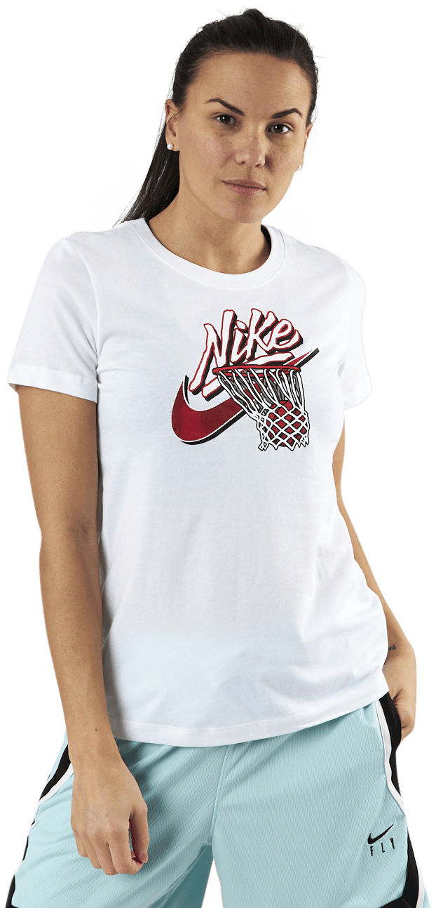 Dri-FIT Swoosh SS Tee White, Female, Abbigliamento, Maglietta, Pallacanestro, Bianca, XS