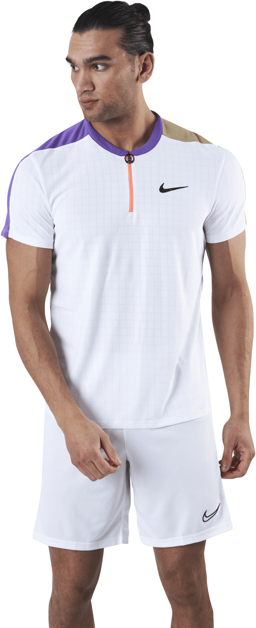Court Breathe Slam Polo White/Beige, Male, Odevy, Tričko, Tenis, Biely, XXL