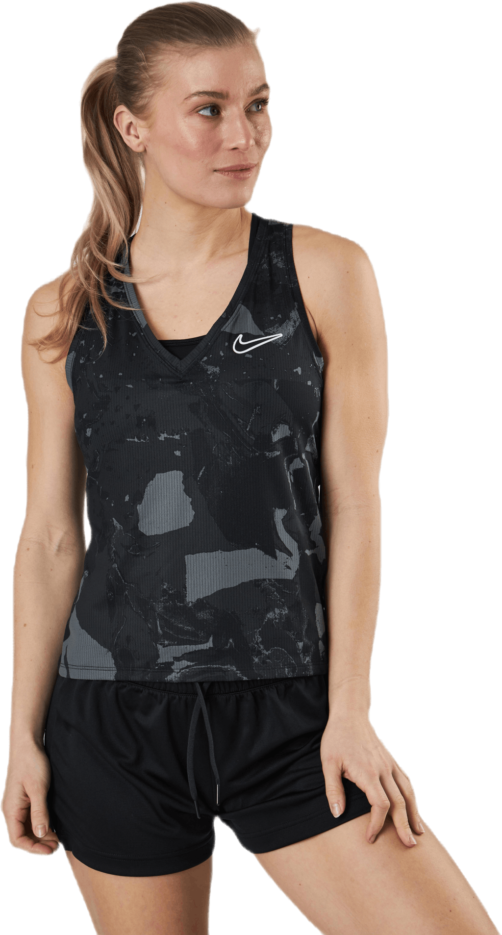 Court Victory Tank White/Black, Female, Kläder, Tops, Tennis, Svart, XS