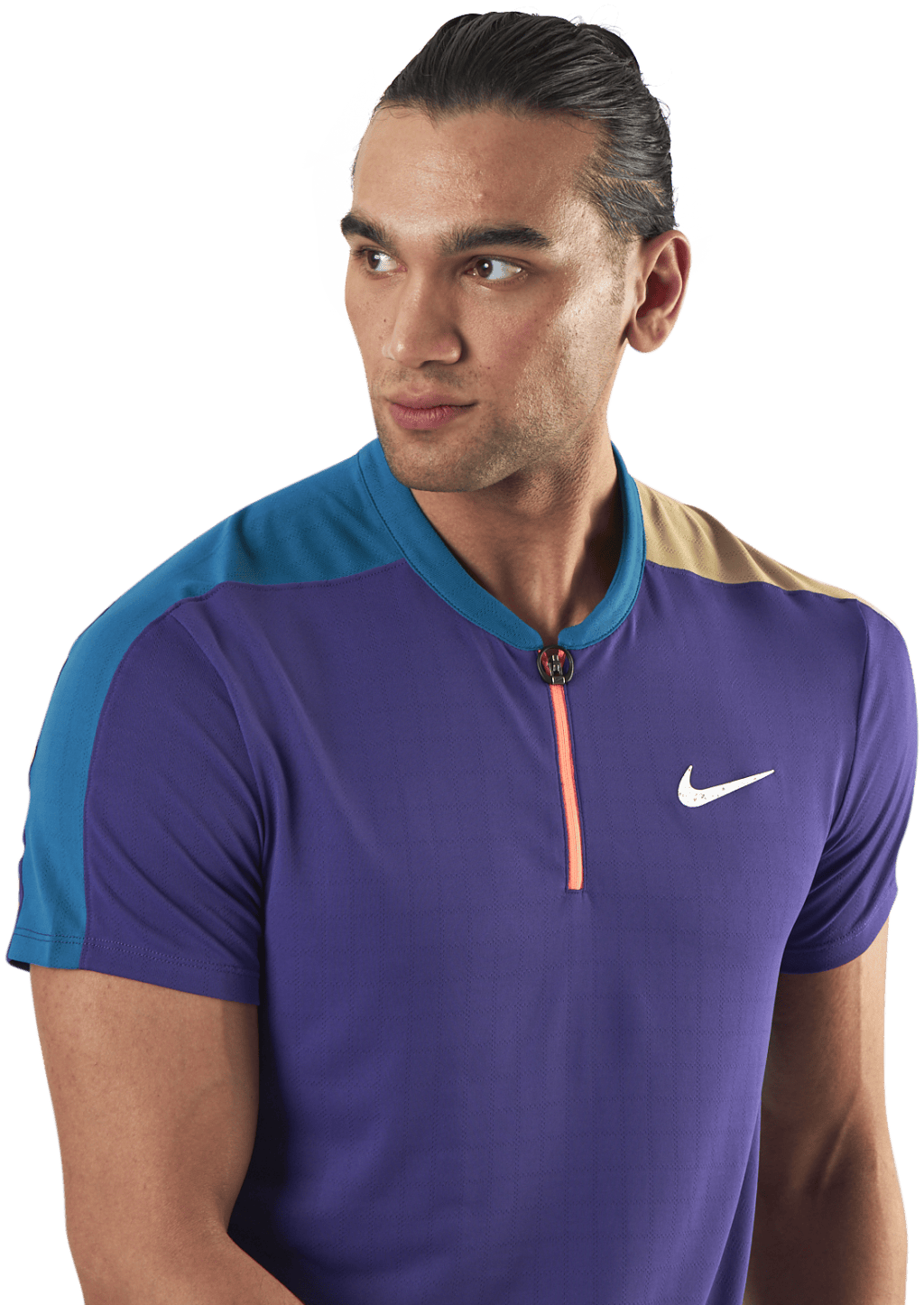 Court Breathe Slam Polo Purple/Green
