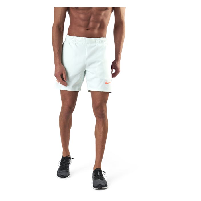 Rafa Court Short 7" Green/Yellow, Male, Kläder, Shorts, Tennis, Vit, XXL
