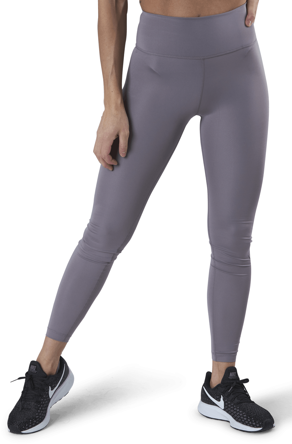 Swoosh Run Tight 7/8 Purple/Silver, Female, Kläder, Tights, Löpning, Grå, XL