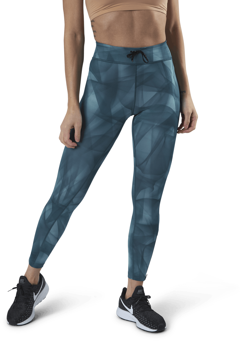 Epic Faster Run Division 7/8 Tight Green/Silver, Female, Kläder, Tights, Löpning, Blå, XL