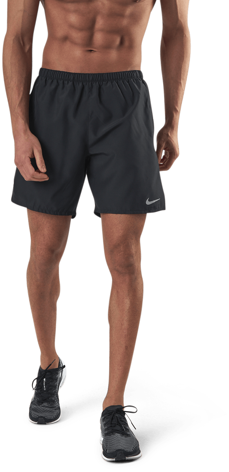 Challenger Short 7" Brief-Line Black, Male, Kläder, Shorts, Löpning, Svart, XXL