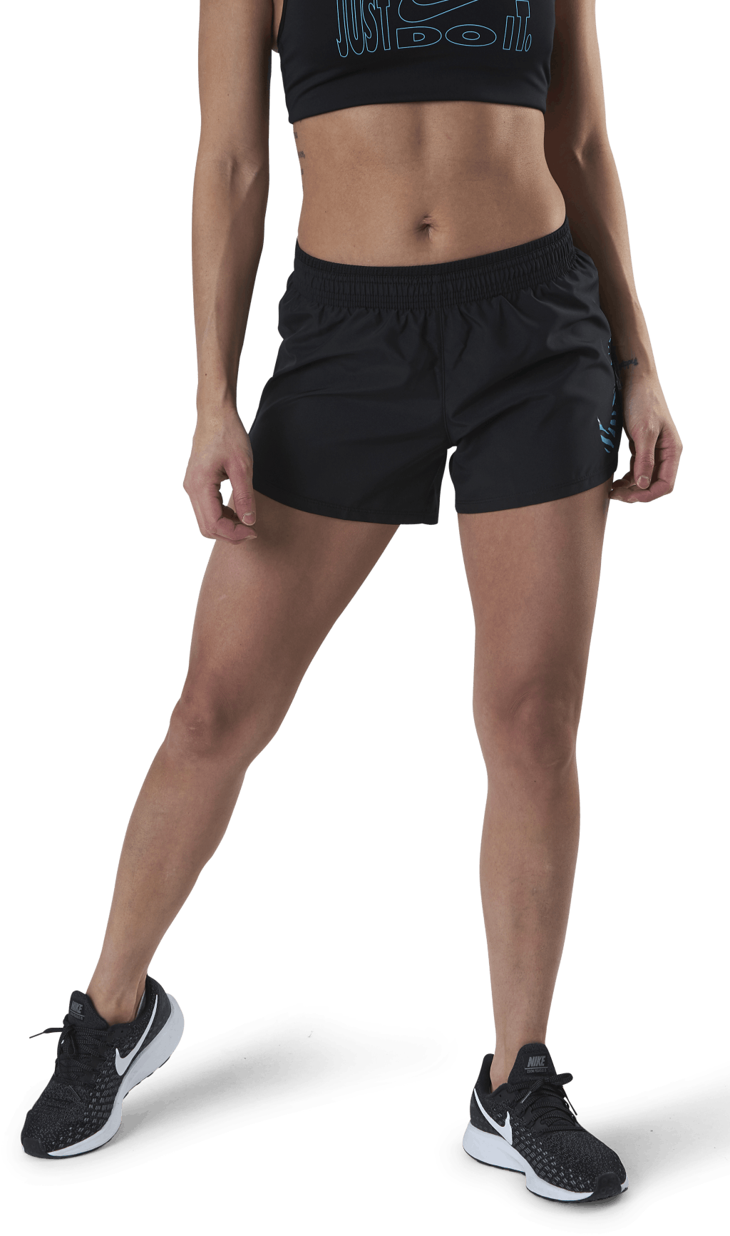 Icon Clash 10K Short Blue/Black, Female, Vaatteet, Shortsit, Juoksu, Musta, S