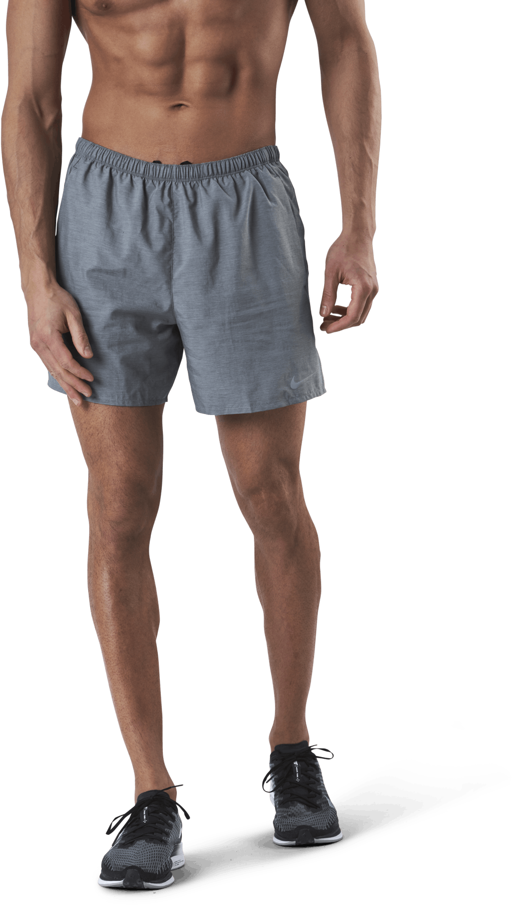 Challenger Short 5" Brief-Line Grey, Male, Apparels, Shorts, Running, Grey, S