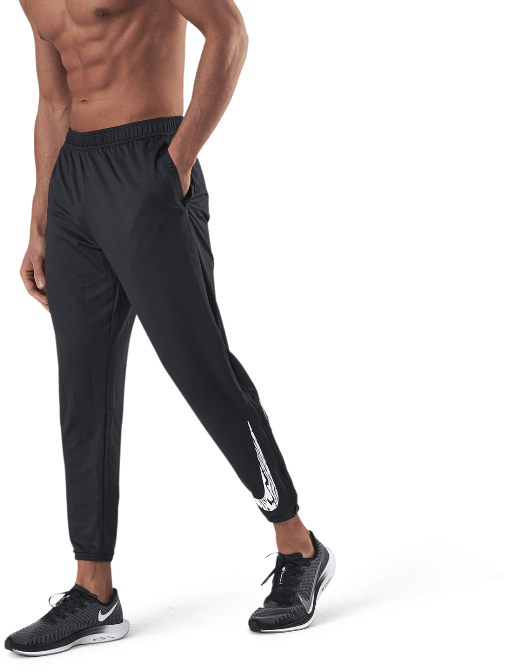 Essential Wild Run Knit Pant Black, Male, Odevy, Nohavice, Beží, Čierna, XXL