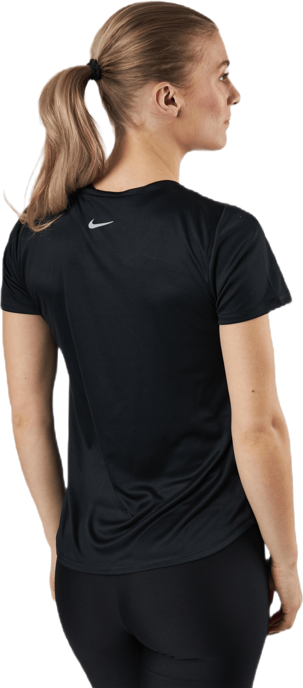 Swoosh Run Top SS Black/Silver - Bild 3