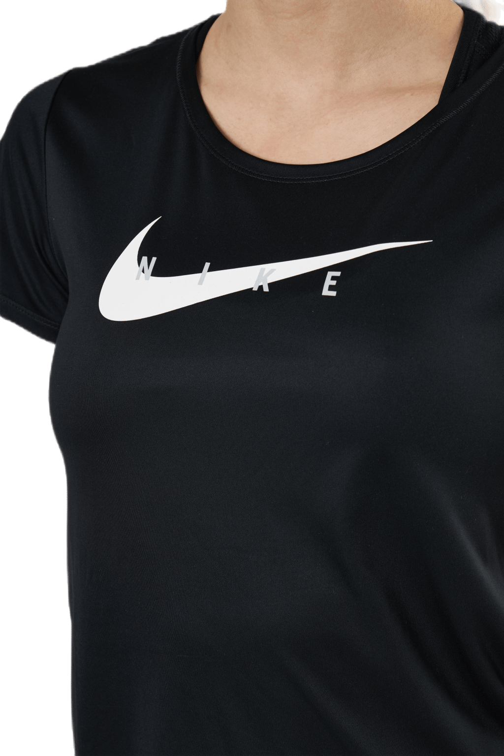 Swoosh Run Top SS Black/Silver - Bild 4