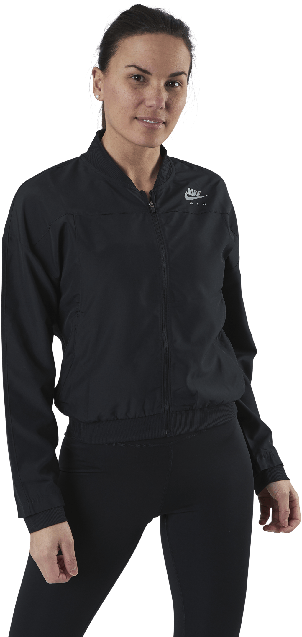 Air Running Jacket Black/Silver, Female, Apparels, jackets, Running, Black/Silver, XS