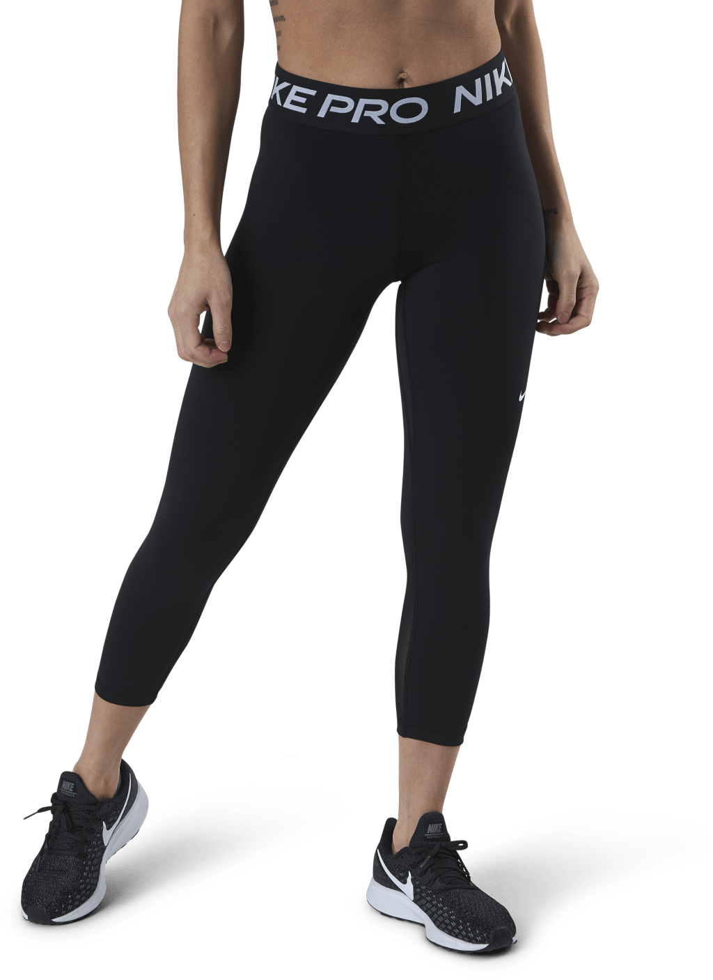 Nike Pro 365 Women’s Mid-Rise Crop Leggings BLACK/WHITE