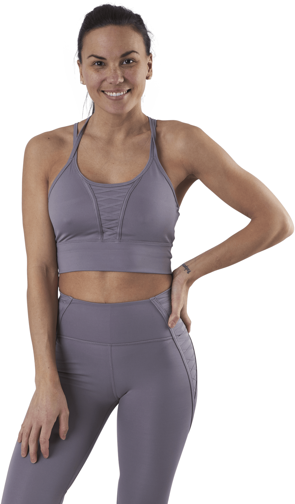 Dri-FIT Cropped Lacing Luxe Purple, Female, Abbigliamento, Tops, Allenamento, Viola, XS