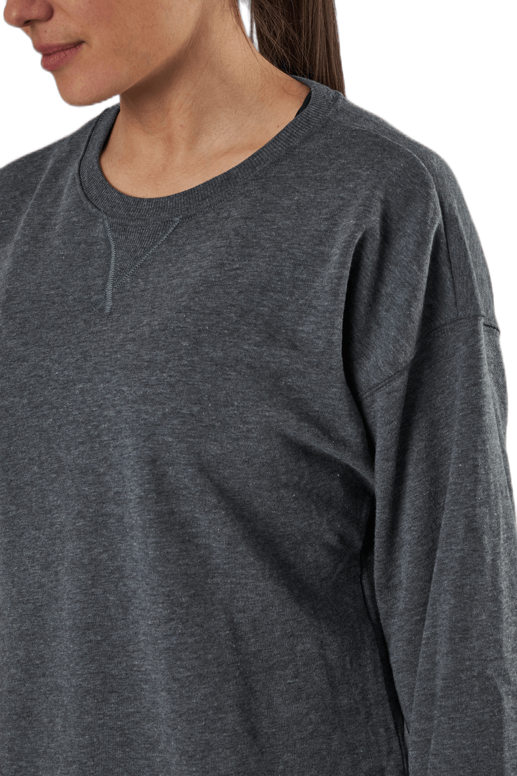 Yoga French Terry Fleece LS Black/Grey - Bild 3