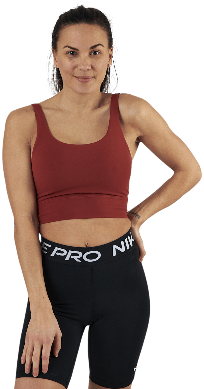 Nike Yoga Luxe Crop Top Orange, Female, Apparels, Tops, Workout, Orange, XS