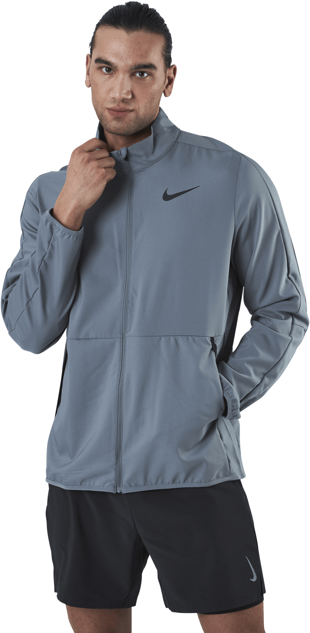 Team Woven Jacket Black/Grey, Male, Apparels, Shirts, Workout, Grey, M