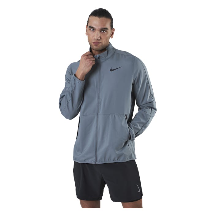 Team Woven Jacket Black/Grey, Male, Apparels, Shirts, Workout, Grey, M