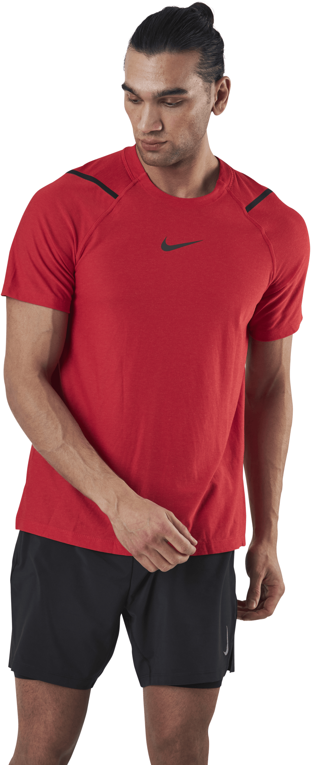 Pro Npc SS Top Black/Red, Male, Kleding, T-shirt, Training, Rood, XL