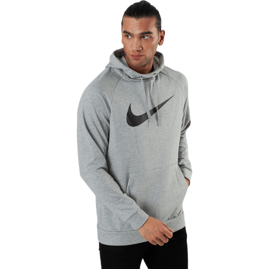 Dri-FIT Men's Pullover Training Hoodie DK GREY HEATHER/BLACK