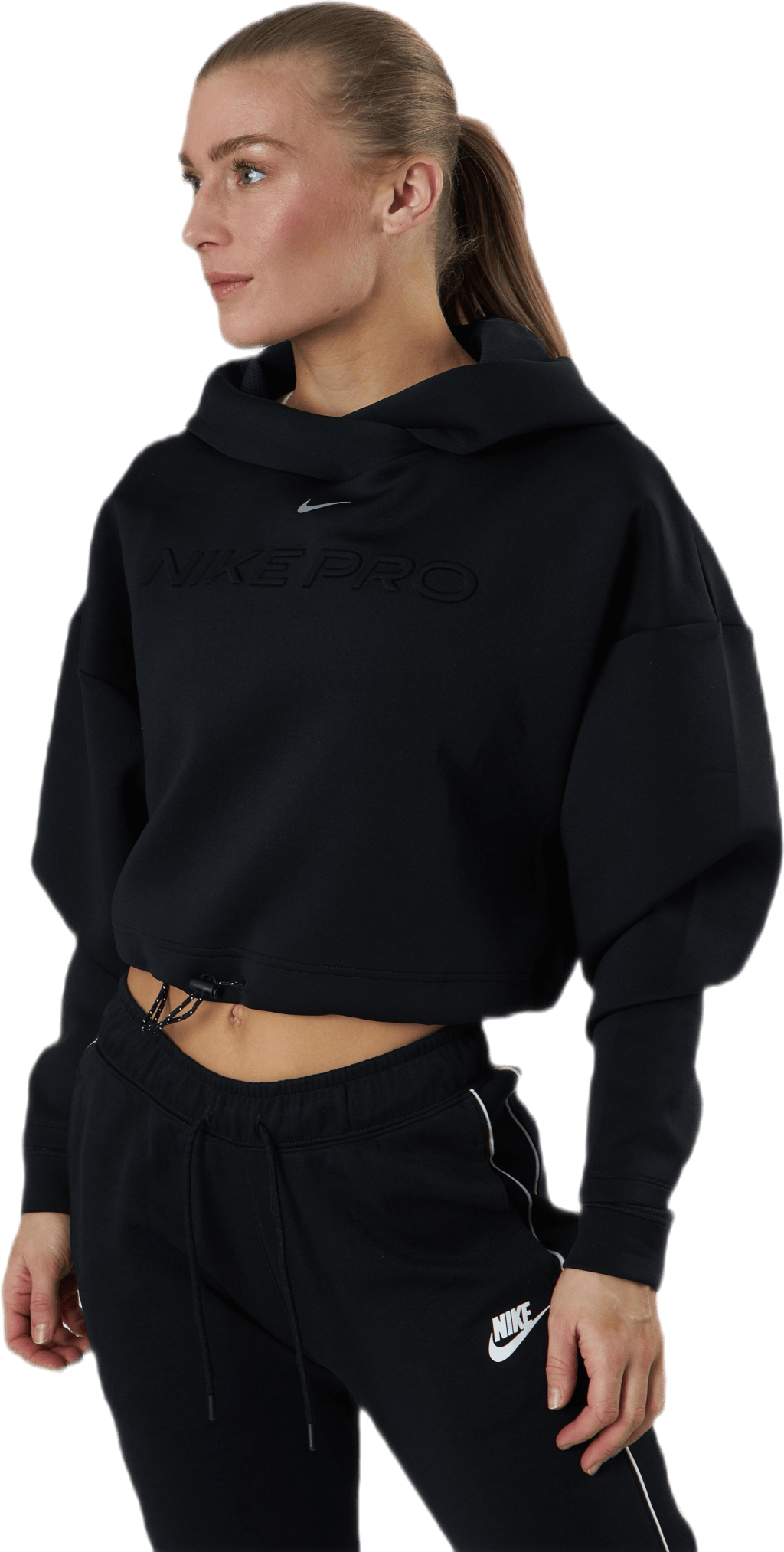 CLN Fleece Hoodie Black/Grey, Female, Ropa, Camisas, Negro, M