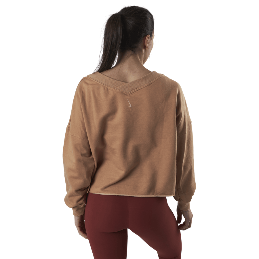 Yoga Off-Mat Fleece V-Neck Pink/White - Bild 3