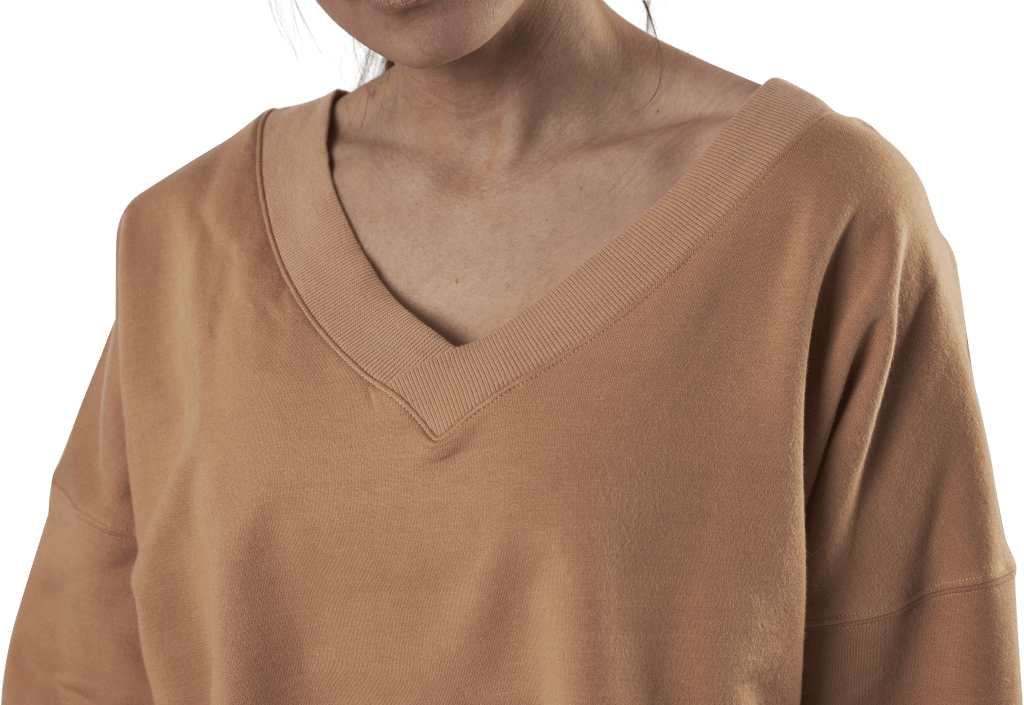 Yoga Off-Mat Fleece V-Neck Pink/White - Bild 4