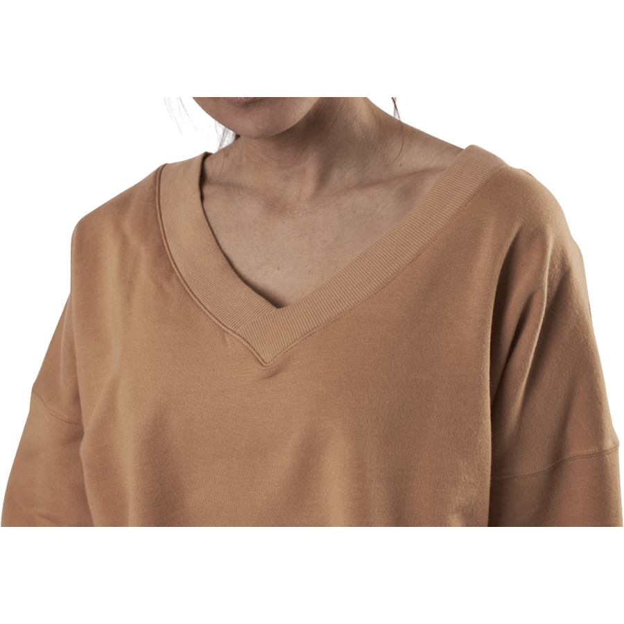 Yoga Off-Mat Fleece V-Neck Pink/White - Bild 4