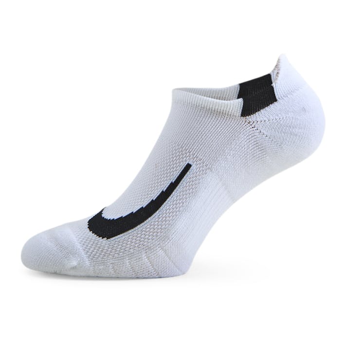 Multiplier Running No-Show Socks (2 Pairs) WHITE/BLACK, Unisex, Odzież, Skarpety, Bieganie, Biały, 42-46