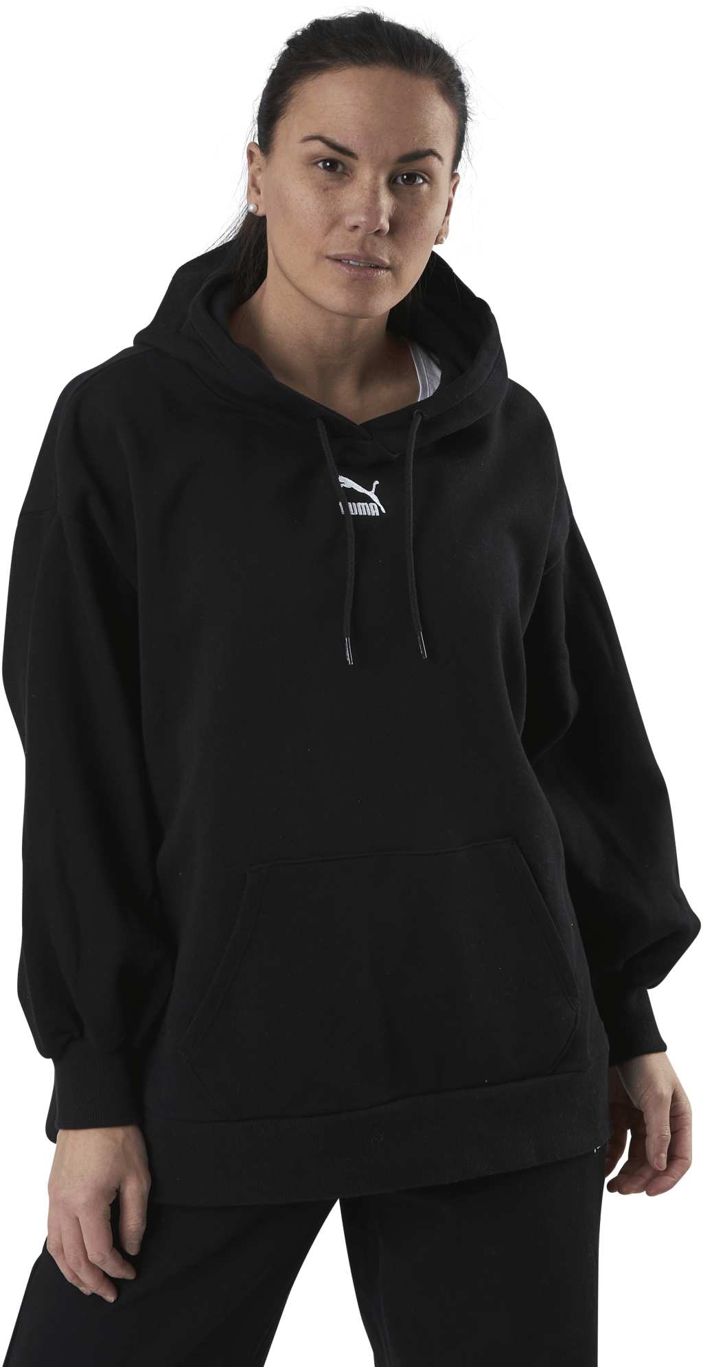 Classics Oversized Hoodie Black, Female, Apparels, Shirts, Black, XS