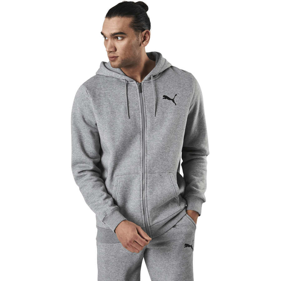 Essential Small Logo Fz Hoodie Fl Grey - Bild 4