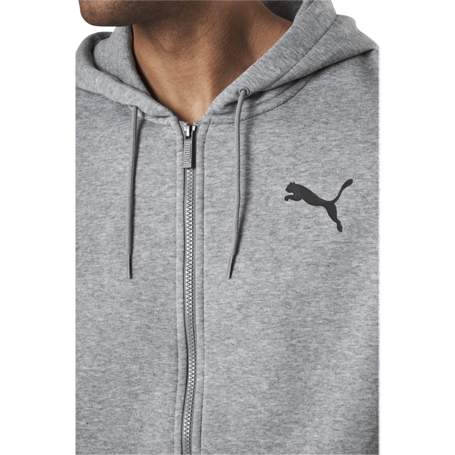 Essential Small Logo Fz Hoodie Fl Grey - Bild 5