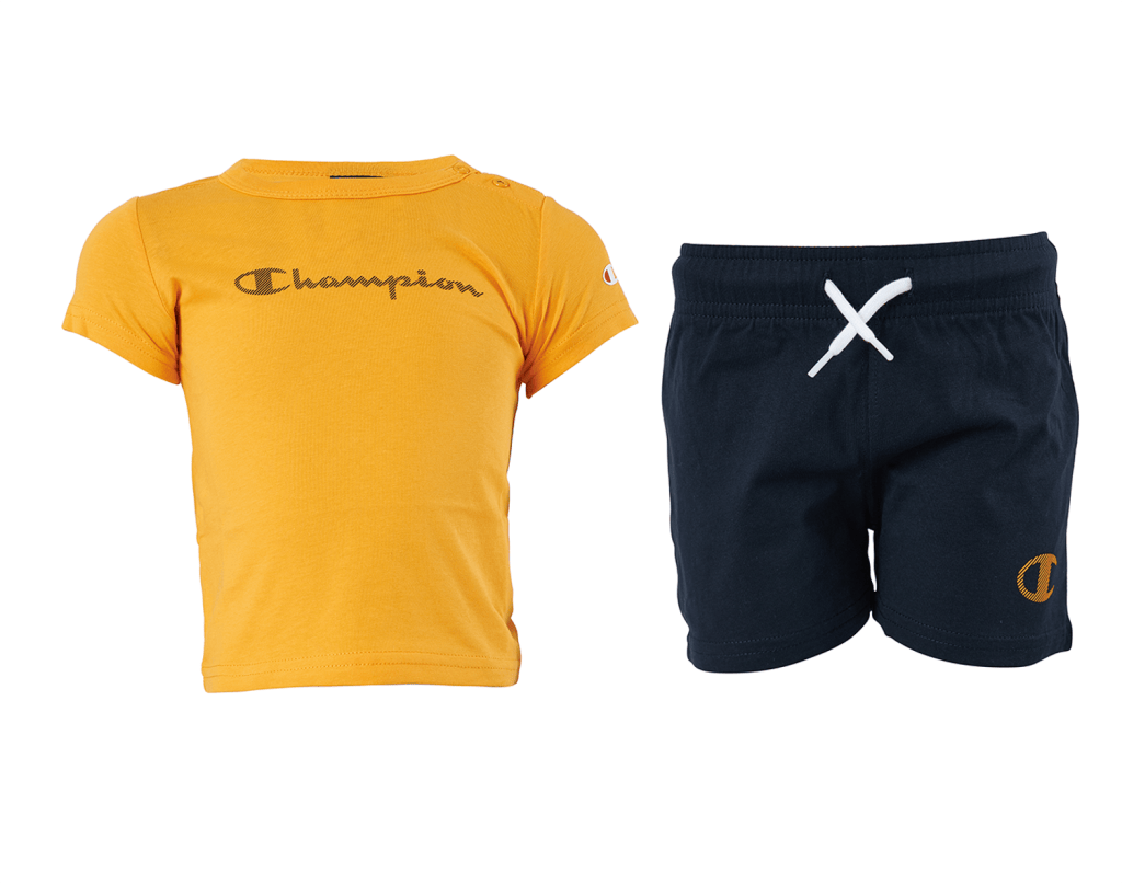 2-Piece Training Set Orange, Unisex, Apparels, T-shirt, Orange, 98