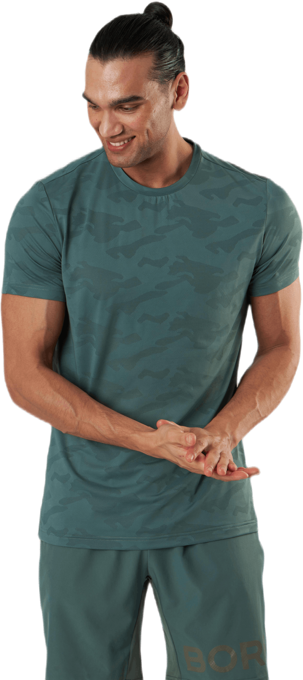 Sthlm Perf Tee Green, Male, Kleding, T-shirt, Training, Groen, S
