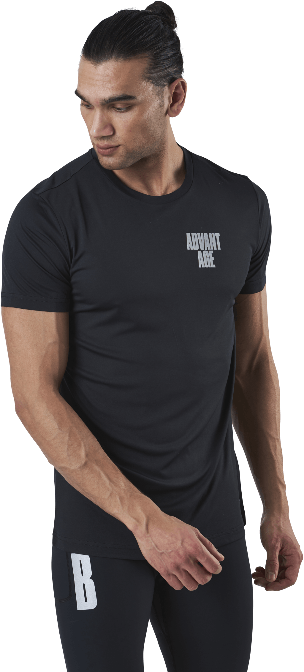Night Perf Tee Black, Male, Vaatteet, T-paita, Treeni, Musta, M