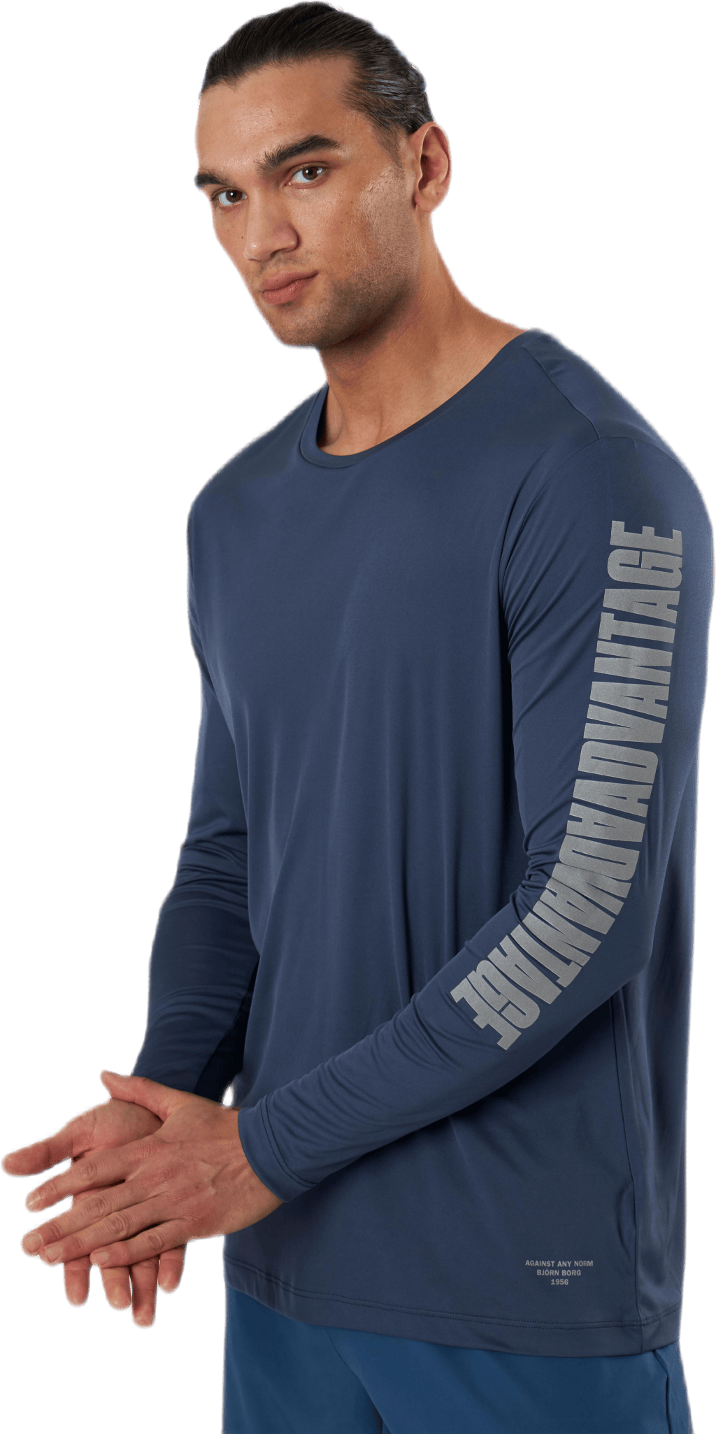 Night LS Perf Tee Blue