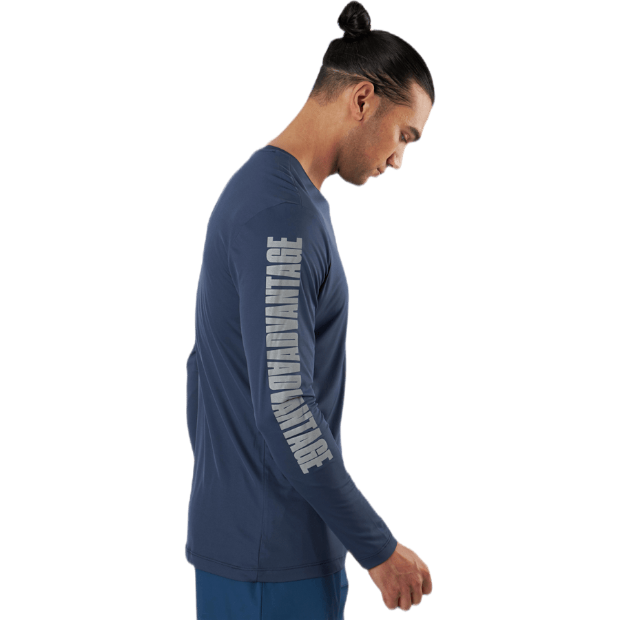 Night LS Perf Tee Blue - Bild 2